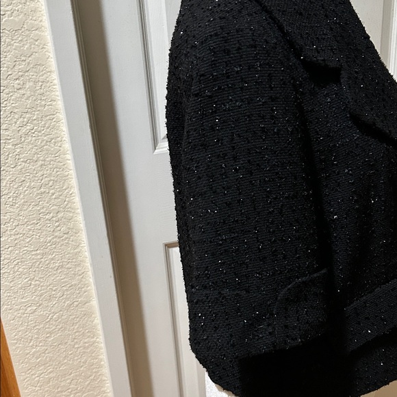 Spiegel Black Textured Blazer short sleeves - Picture 8 of 15